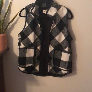 Buffalo check vest